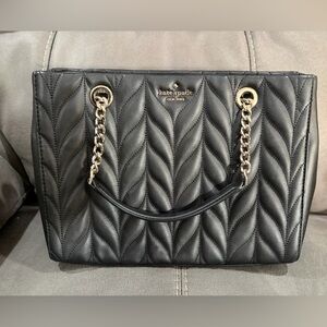 Kate Spade Black Quilted Satchel